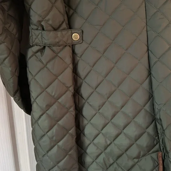 Ralph Lauren Diamond quilt jacket with faux leather trim XL NWT - Picture 15 of 17
